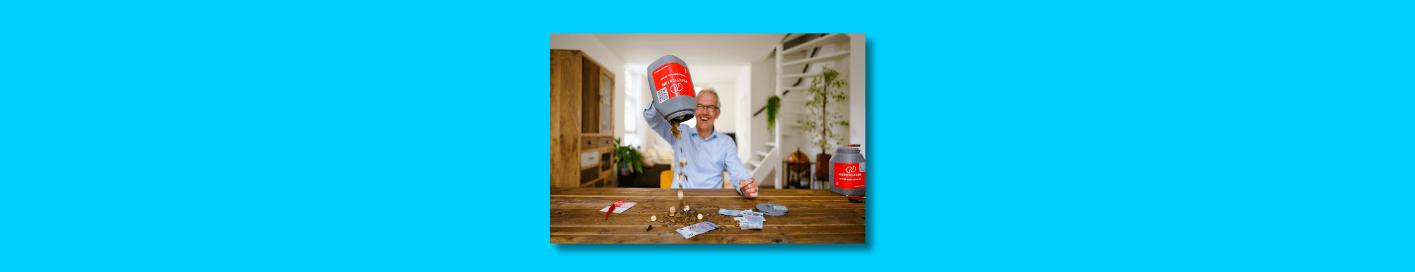 Geld geteld... collectebussen invoeren
