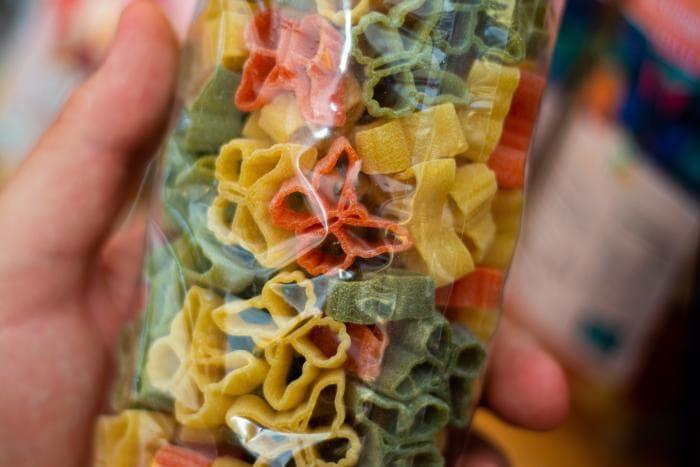 Zoutarme pasta met verse roomkaas