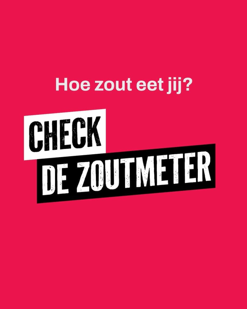 Hoe veel zout eet jij? Check het met de zoutmeter van de Nierstichting.