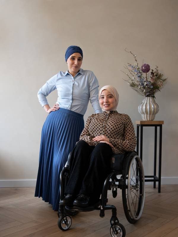 Farha en haar nichtje Maryem