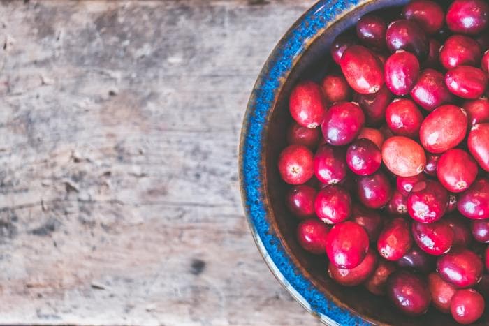 cranberries voor zoutarme compote