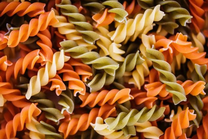 Kaliumarme fusilli met spinazie
