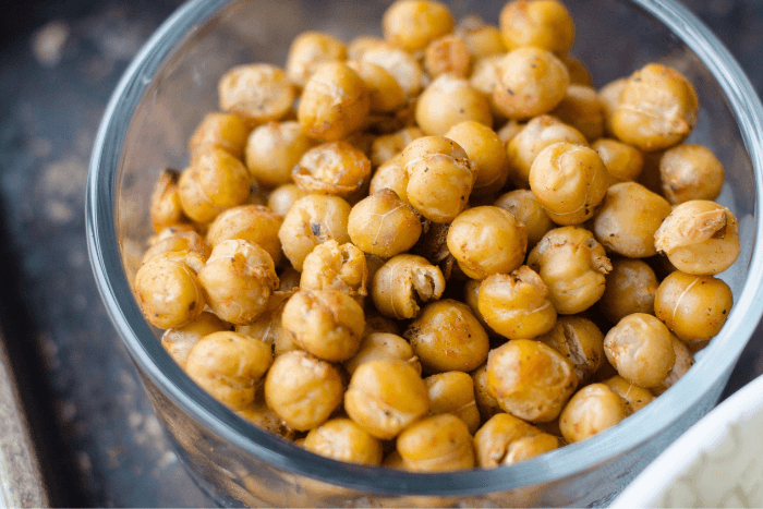 kikkererwten voor zoutarme couscous met pompoen en kikkererwten