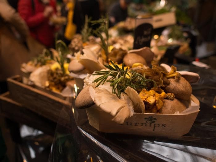 Zoutarme gevulde paddenstoelen