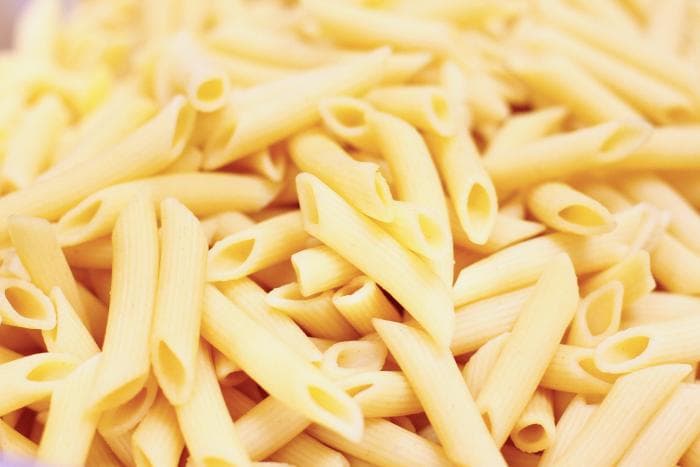 vegetarische en zoutarme penne