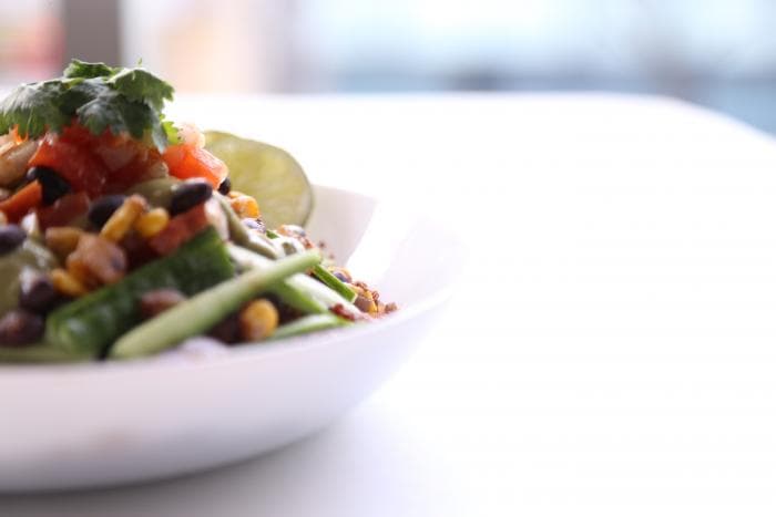 Zoutarme salade niçoise