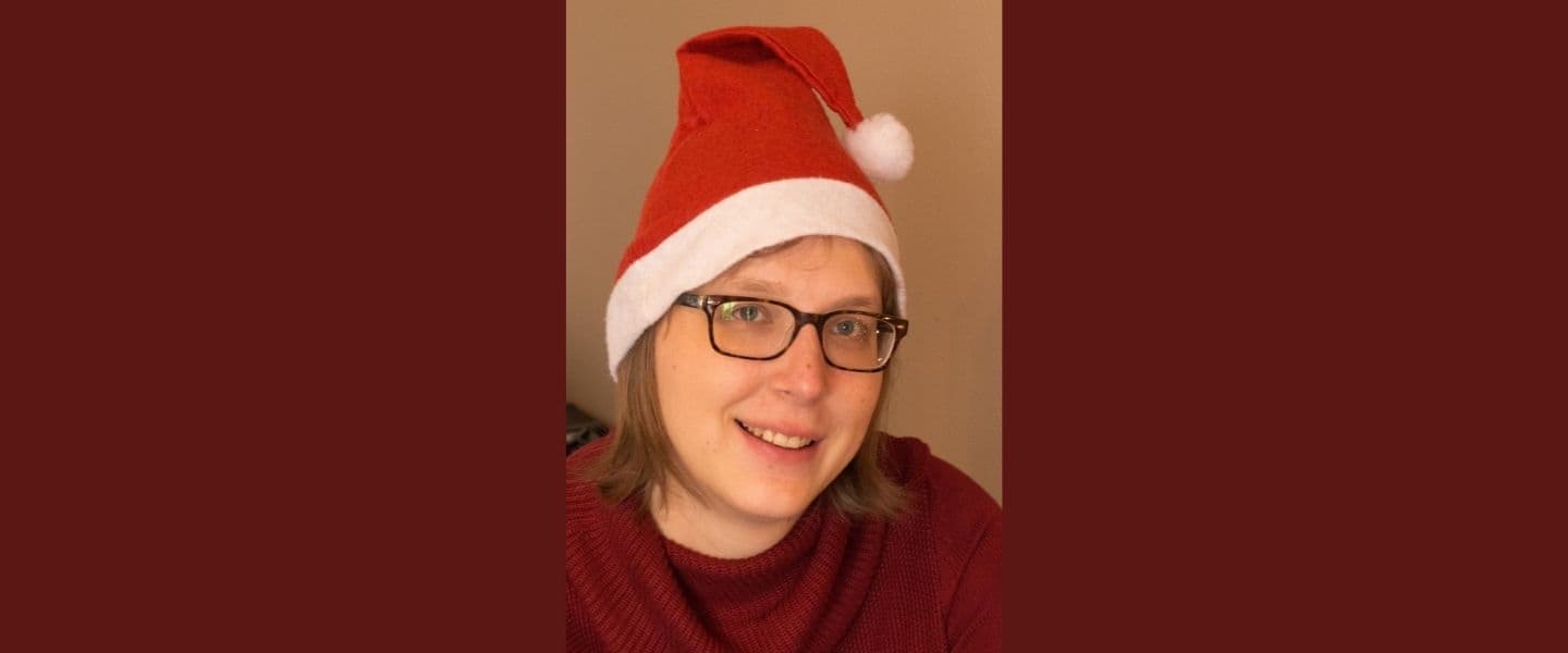Bianka met kerstmuts