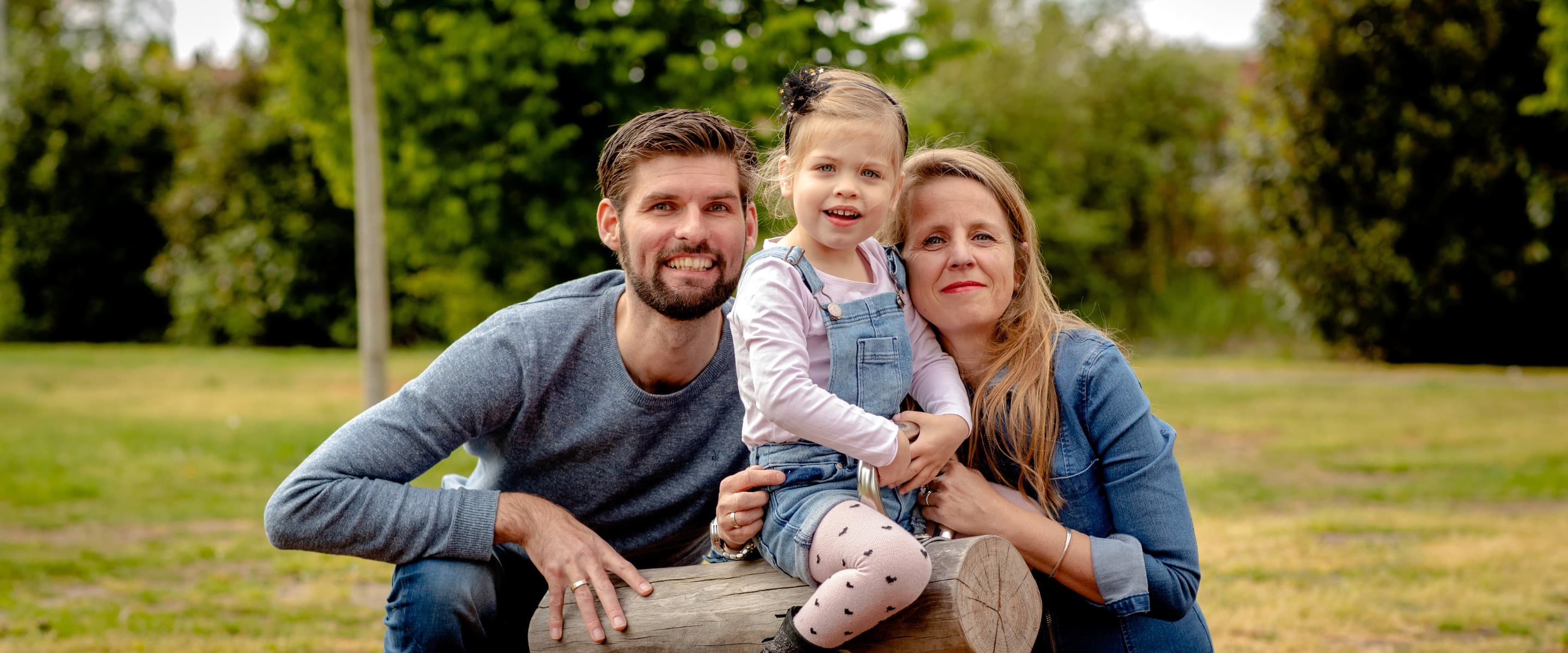 Anne en Mark met dochter Evi