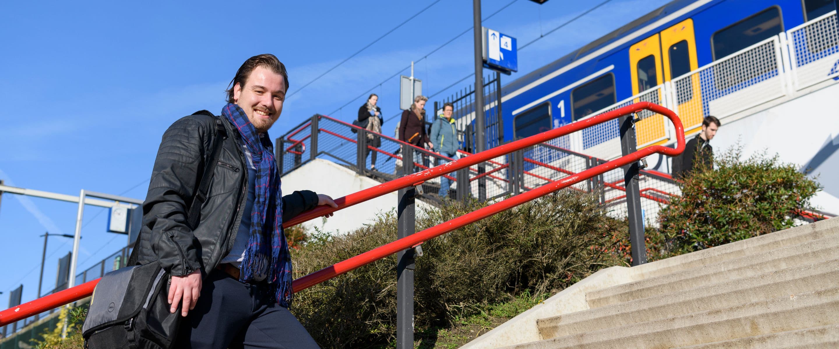Rik op het station